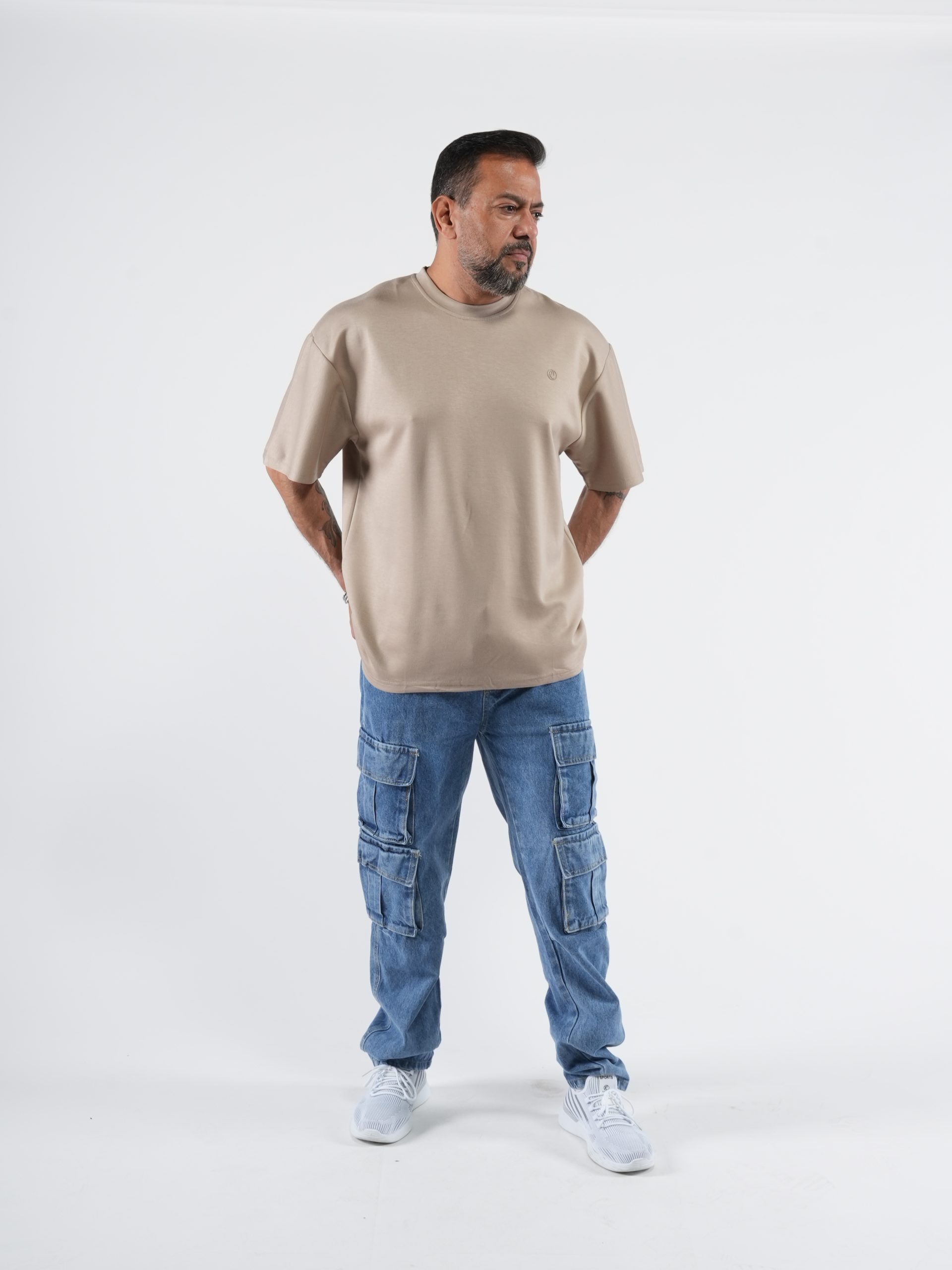 Men’s Oversized Cotton-Polyamide Blend T-Shirt - Extra Soft