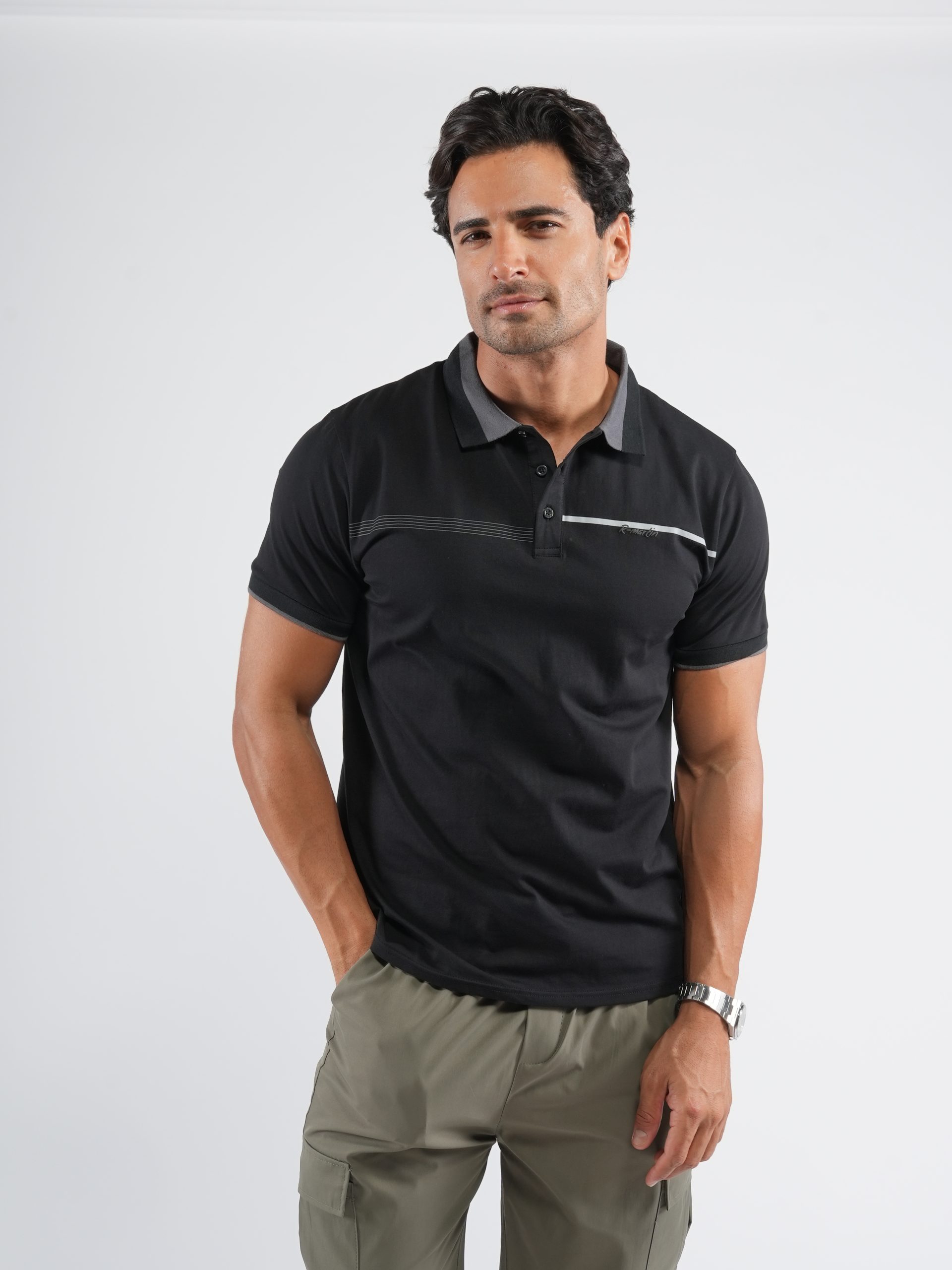 Men’s Round Neck T-Shirt - Plain, 100% Cotton